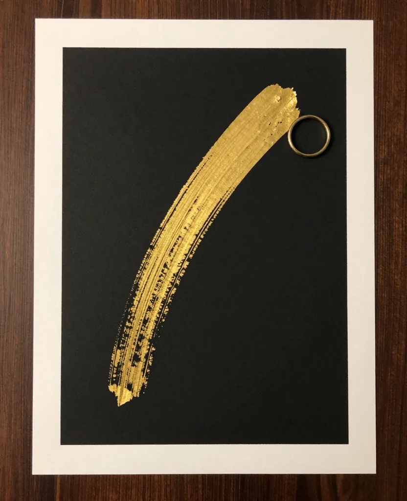 Night-market poster sample with gold type on a dark ground